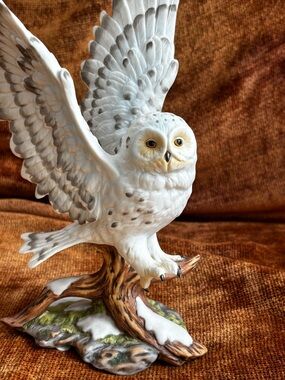 Snowy Owl Porcelain Figurine